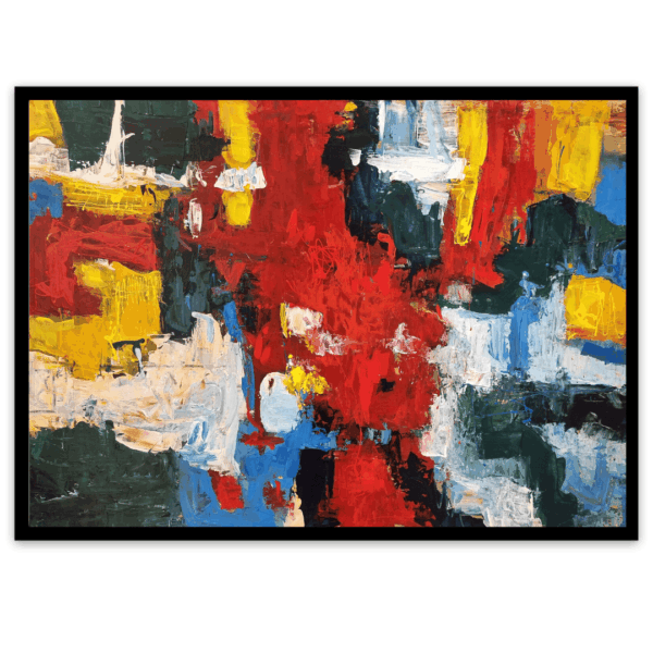 Jorge Barboza Abstracto Rojo Amarillo Azul