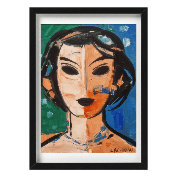 Honorio López Achaval Retrato Azul y Corales