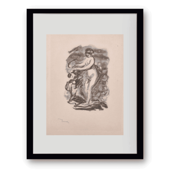 Pierre Auguste Renoir Piedra con Tres Bocetos