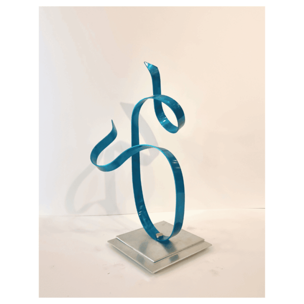 Jorge Calvo Escultura Metal Art Celeste 43 x 16 x 20 cm