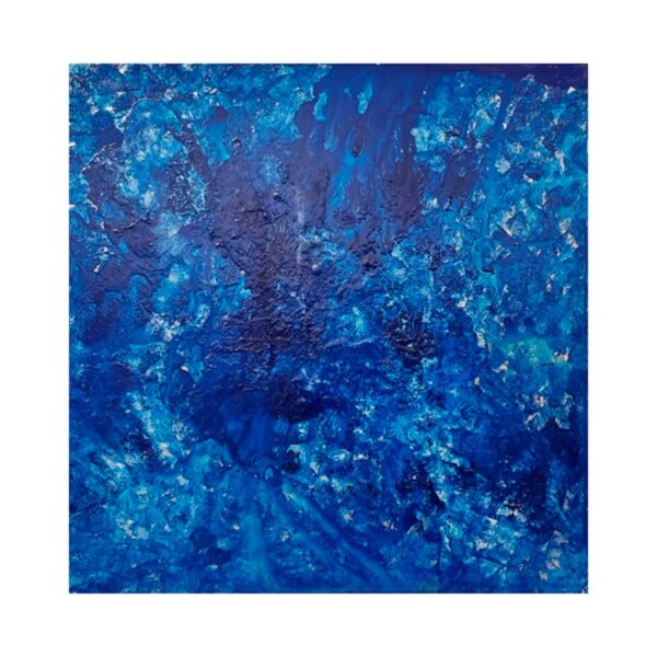 Jorge Calvo Metal Art Cuadrado Azul